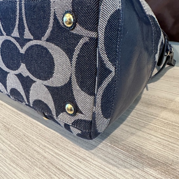 Coach Signature Denim Coach Barrel Bag - Picture 6 of 12